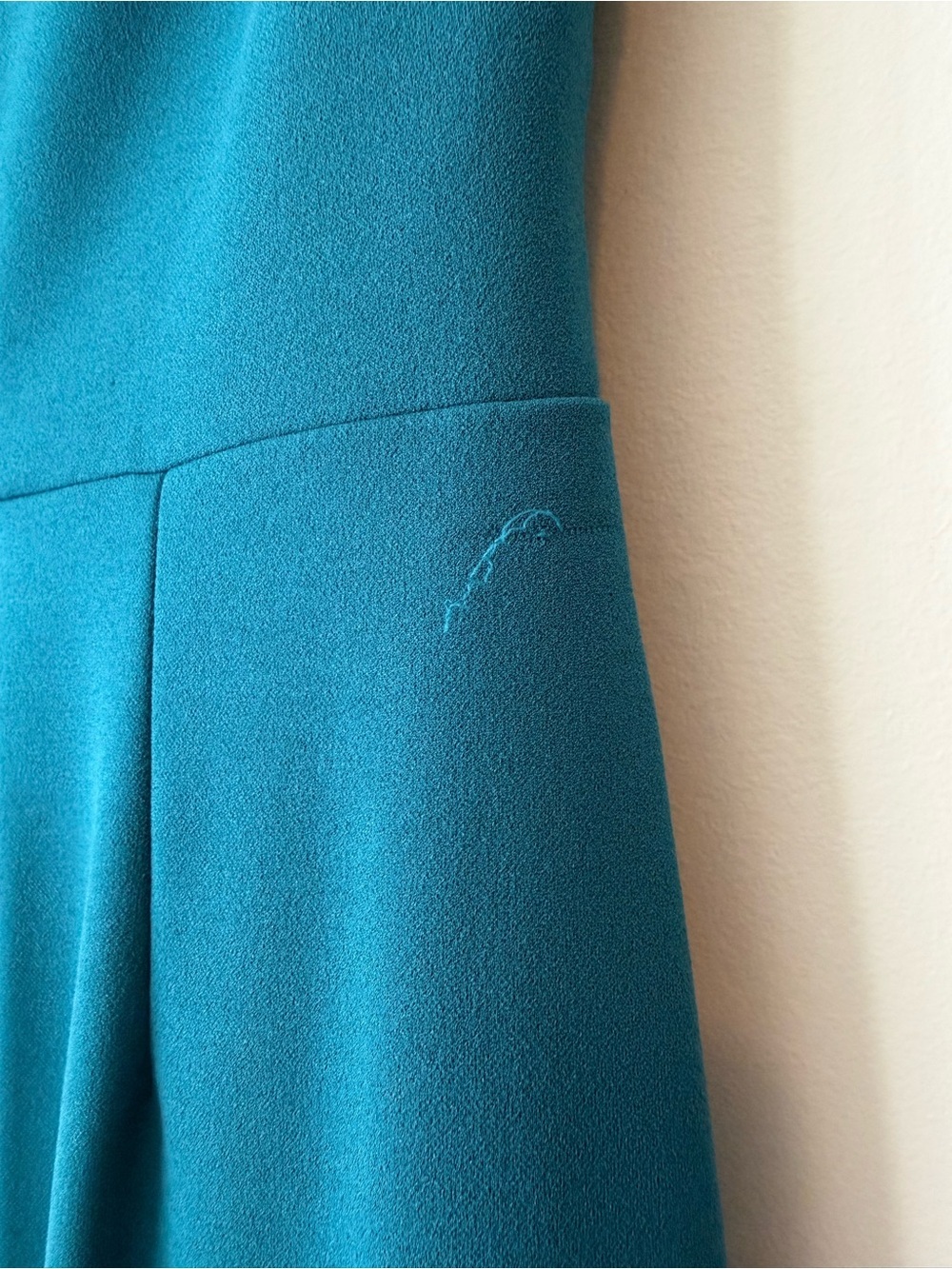 Aqua Formal One Shoulder Cutout Gown NWT | Teal Azurean | Size 4 - Picture 6 of 6